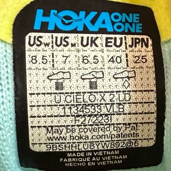 Hoka Cielo X LD women’s blue and green Spike Track running Shoes new size 7 - Picture 10 of 11